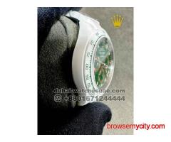 Rolex AET REMOULO Limited Edition Full White Ceramic with Green Dial
