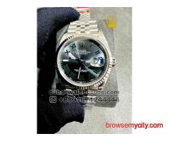 Rolex 36 mm Date Just  Wimbledon Dial  With Jubilee Bracelet Copy