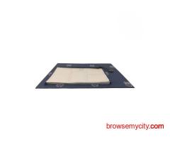 Handmade Tabletop Organiser in Navy Blue & Beige Owls