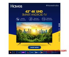 Haves 43 Inch Full HD Smart, Frameless LED TV.
