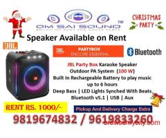 Speaker on Rent for Christmas Party – JBL PartyBox Encore Essential