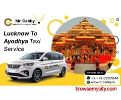 Affordable Lucknow to Ayodhya Cab by Mr. Cabby | Book Online