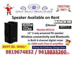 Speaker on Rent for Christmas Party – MACKIE SRT 212