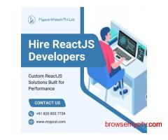 Hire ReactJS Developers for Custom Web Solutions