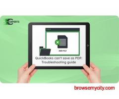 Fix QuickBooks can't save as PDF By ErrorCodeExperts