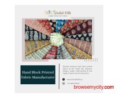 Authentic Hand Block Printed Fabric Manufacturer – Bulk Supply