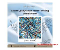 Stylish Rayon Printed Fabrics at Factory Prices – Call Today