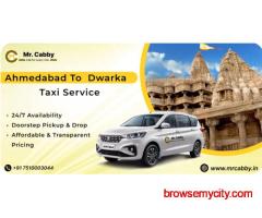 Ahmedabad To Dwarka Taxi Sevice