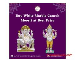 Buy White Marble Ganesh Moorti at Best Price
