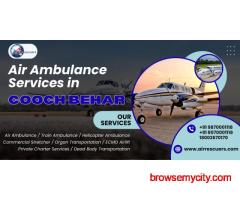 Air Ambulance Services in Cooch Behar with Bed-to-Bed Transfer