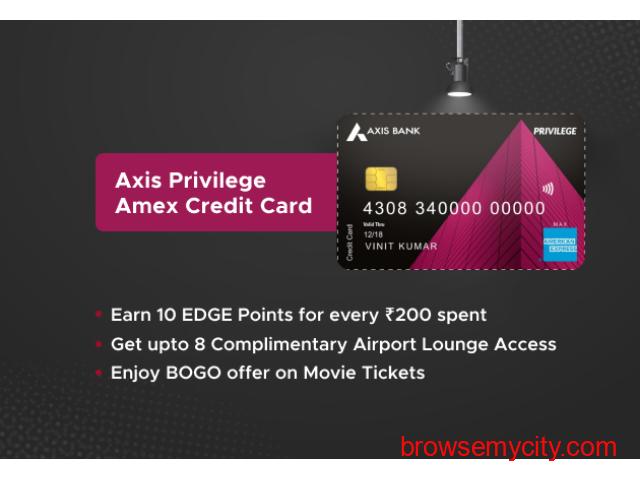Axis Privilege Amex Credit Card - Packed with a host of attractive ...