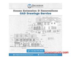 House Extension & Renovations CAD Drawings Service at Just $12/HR