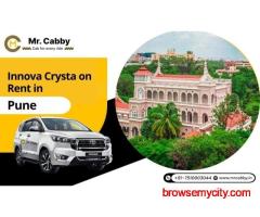 Innova Crysta on Rent in Pune – Comfortable Ride