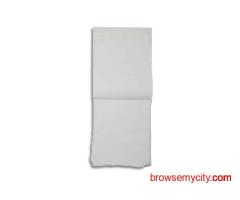 White Cotton Paper Stitch Notebook – Gold Leaf A4 Journal