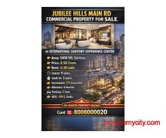 Sale of commercial property with INTERNATION SANITORY EXPERIENCE CENTRE tenants at Jubilee Hills