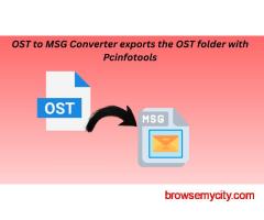 OST to MSG Converter exports the OST folder with Pcinfotools