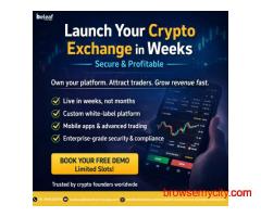 Launch Your Crypto Exchange in Weeks Secure & Profitable