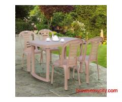 Plastic Table Chair Set for Home & Outdoor Use | Springtek
