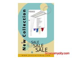 Call 09290703352 for Balcony Clothes Drying Hanger in Tellapur, Wall Mounted Cloth Stand in Madhapur
