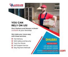 PACKERS AND MOVERS IN DHUBRI