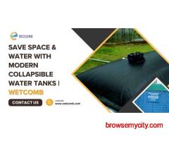 Save Space & Water with Modern Collapsible Water Tanks | Wetcomb