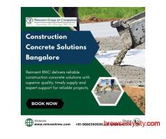 Construction Concrete Solutions Bangalore | High-Quality Ready Mix Concrete Bangalore