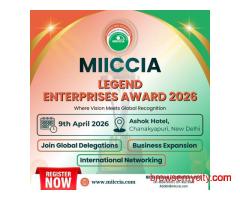 MIICCIA Legend Enterprises Awards Registration Open