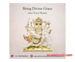 Exquisite Marble Durga Maa Statue for Divine Grace at Home