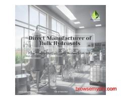 Direct Manufacturer of Bulk Hydrosols: Pure Steam-Distilled Floral Waters from India