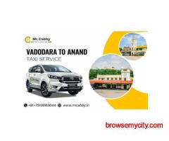 Premium Vadodara to Anand Taxi Service with On-Time Pickup