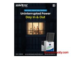 Uninterrupted Power with Servotech Hybrid Solar Solutions