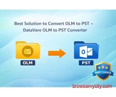 Best Solution to Convert OLM to PST – DataVare OLM to PST Converter