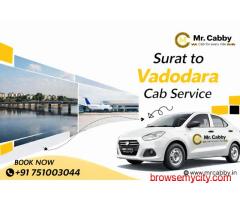 Fast & Reliable Surat to Vadodara Cab Service with Mr. Cabby