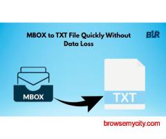 Best Tool to Convert MBOX to TXT Format Easily