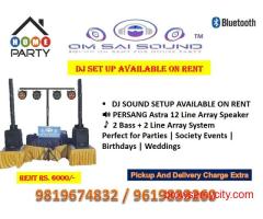 DJ Sound Setup on Rent with Persang Astra 12 Line Array