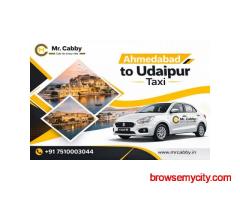 Online Booking Ahmedabad to Udaipur Taxi – Quick & Easy Ride