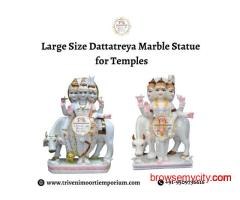 Large Size Dattatreya Marble Statue for Temples