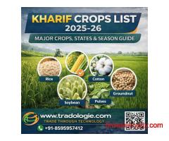 Kharif Crops List 2025-26: Major Crops, States & Season Guide