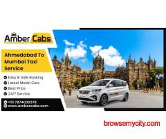 Ahmedabad to Mumbai Taxi Service - Safe & Comfortable Ride
