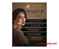Best Bridal Makeup Salon in Green Park | Exclusive Offers at The Nest Salon