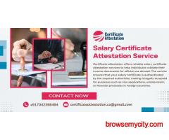 Salary Certificate Attestation Services | Fast & Reliable
