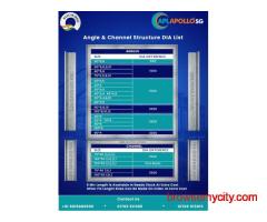Angle & Channel Structures with Complete Size Range