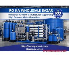 Industrial RO Plant Manufacturer Supporting High Demand Water Operations