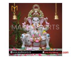 Ganesh Marble Murti for Home – Crafted by Skilled Artisans