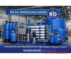 Industrial RO Plant Manufacturer for High Output Purification Solutions