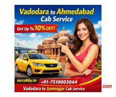 Vadodara to Ahmedabad Cab – Book Taxi & Get 10% Off