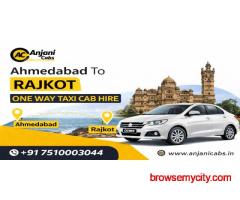 Premium Rajkot to Ahmedabad  One Way Taxi Cab Hire Ride