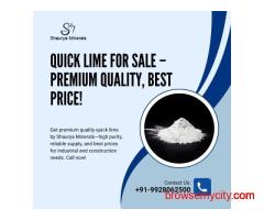 Quick Lime for Sale – Premium Quality, Best Price!