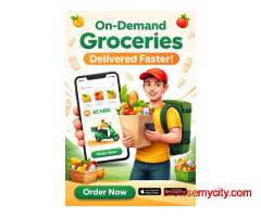 On-Demand Grocery Delivery App – Fresh Groceries