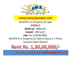 Spacious 1+1 Flat for Sale in Gorai 2 – 800 Sq.ft. Built-Up